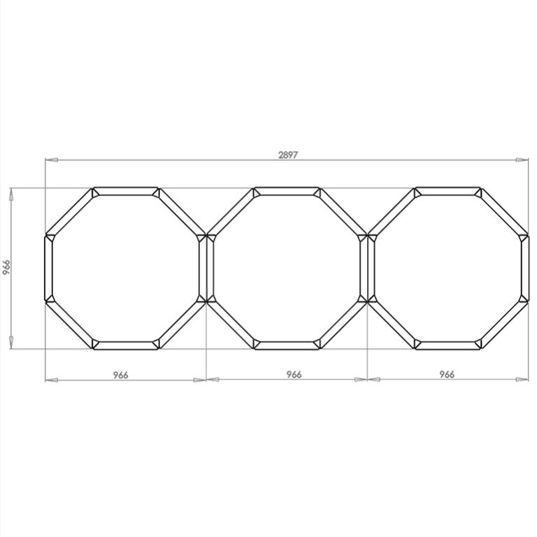 Gepoedercoat staal plantenbak Chicago special III 40