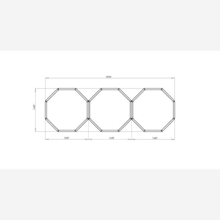 Gepoedercoat staal plantenbak Chicago special III 600