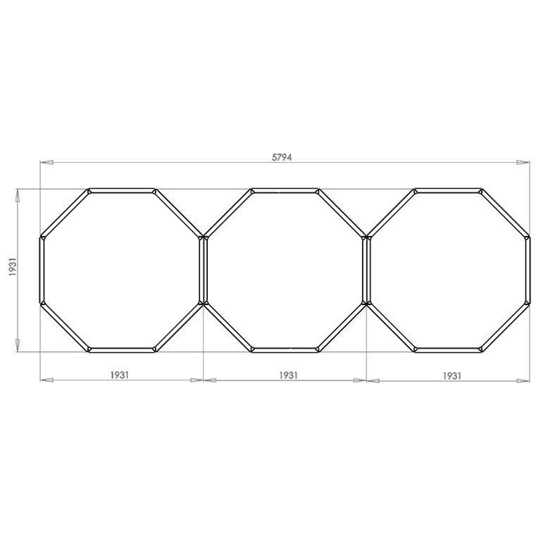 Gepoedercoat staal plantenbak Chicago special III 80