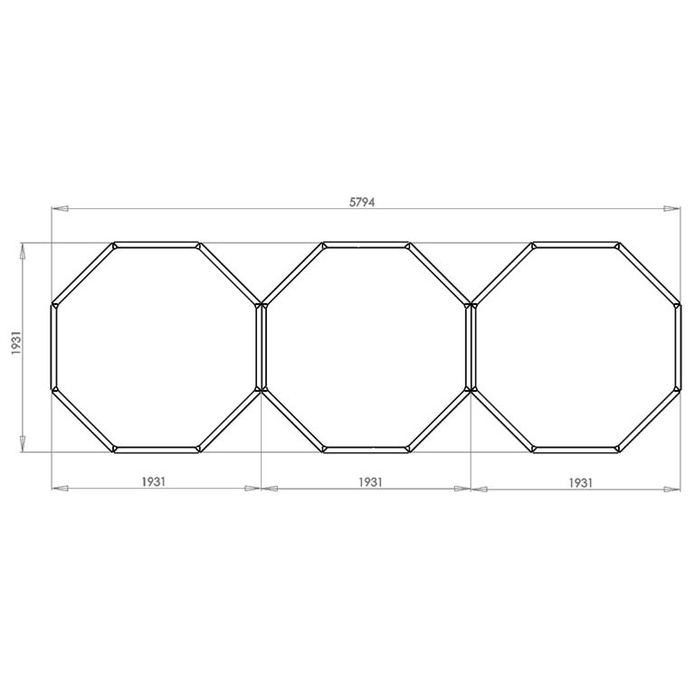 Gepoedercoat staal plantenbak Chicago special III 80