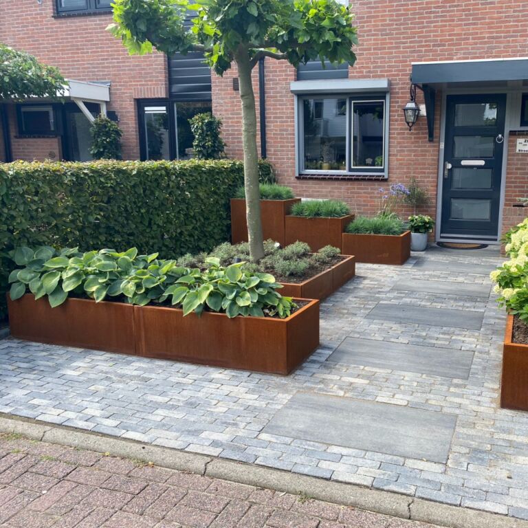 Cortenstaal plantenbak Texas xxl 2400x600