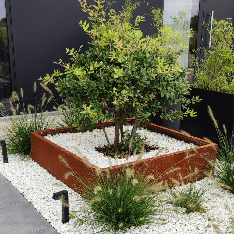 Cortenstaal plantenbak Miami 1200x1200