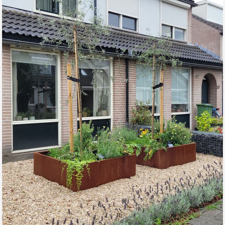 Cortenstaal plantenbak Miami 1200x1200