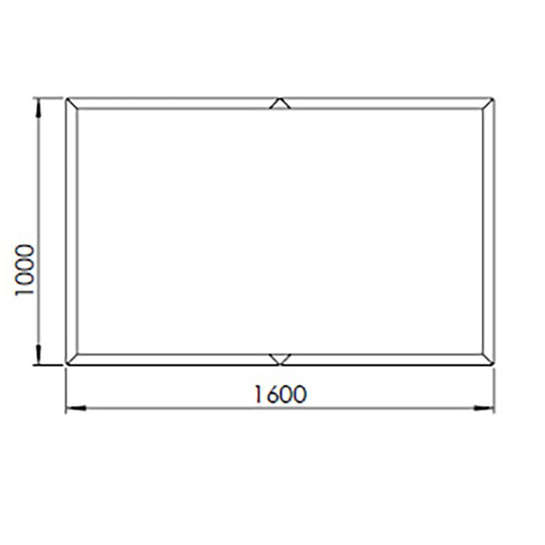 Gepoedercoat staal plantenbak Texas xxl 160 x 100 cm