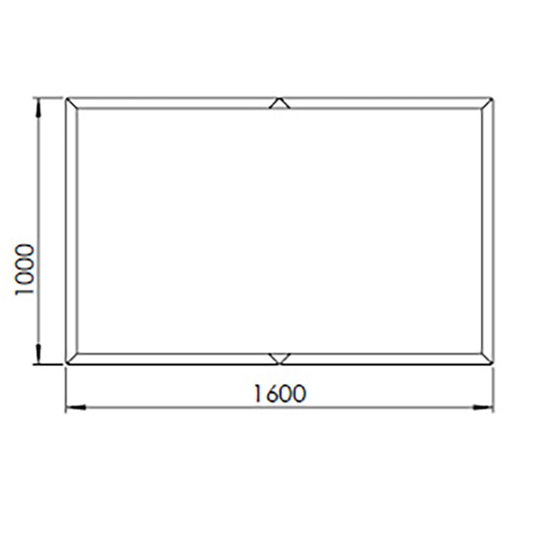 Gepoedercoat staal plantenbak Texas xxl 160 x 100 cm