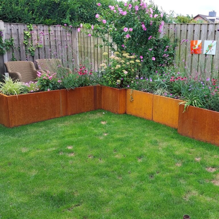 Cortenstaal plantenbak Texas xxl 2000x600