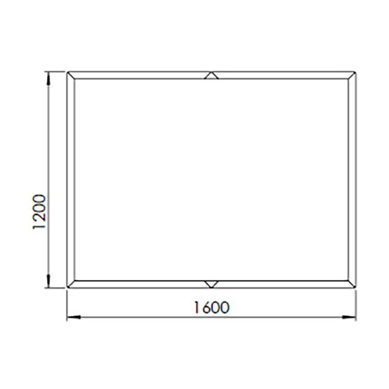 Gepoedercoat staal plantenbak Texas xxl 160 x 120 cm