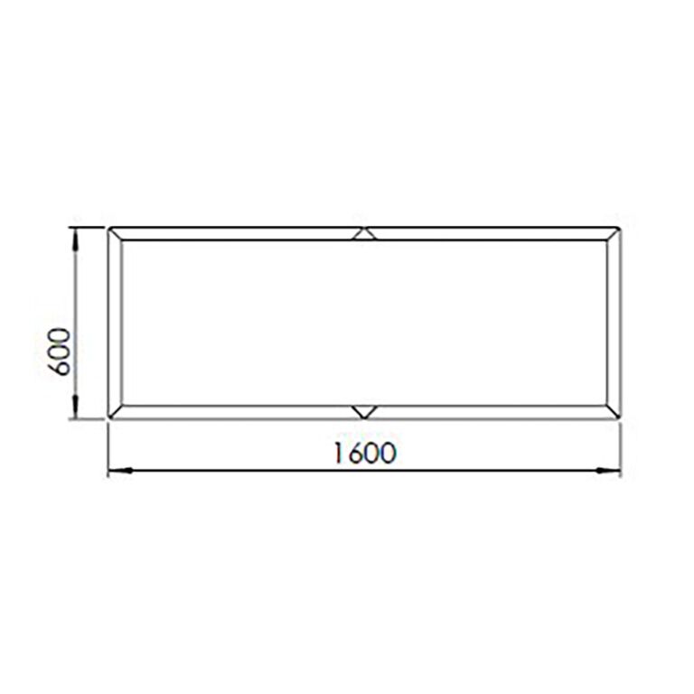 Cortenstaal plantenbak Texas xxl 160 x 60 cm