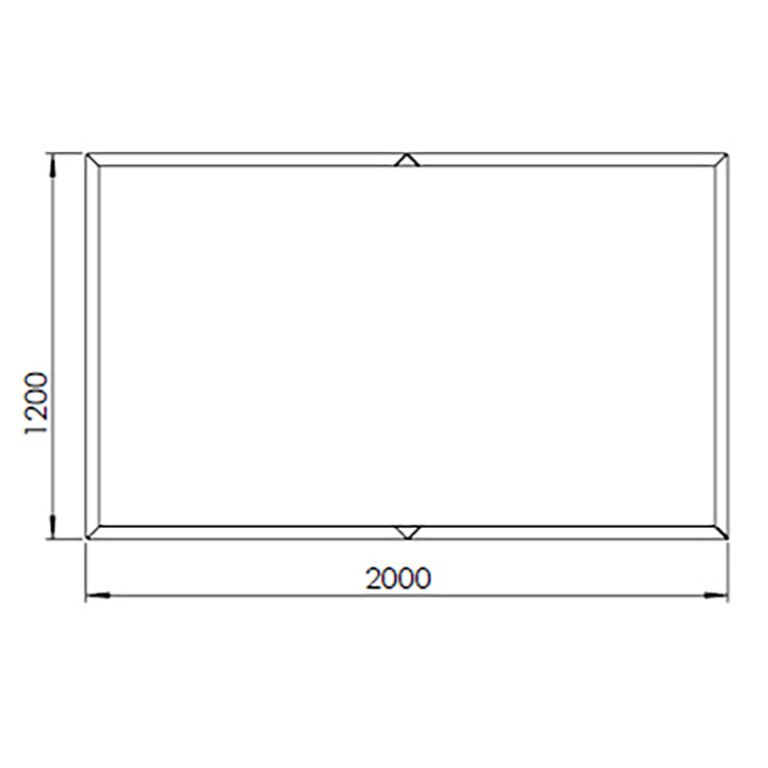 Cortenstaal plantenbak Texas xxl 200 x 120 cm