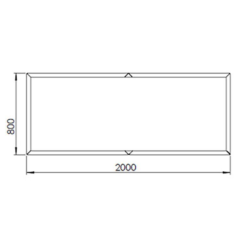 Cortenstaal plantenbak Texas xxl 200 x 80 cm