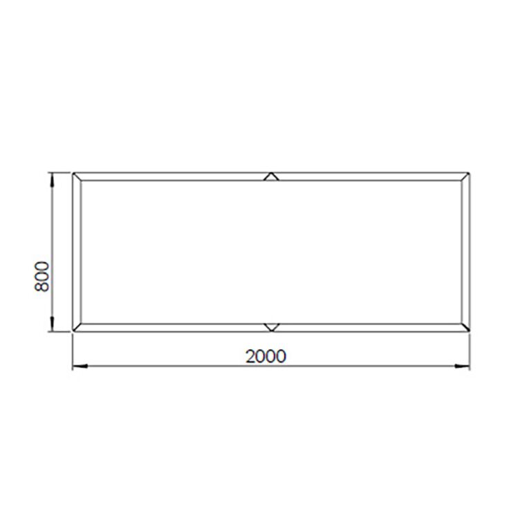 Gepoedercoat staal plantenbak Texas xxl 200 x 80 cm