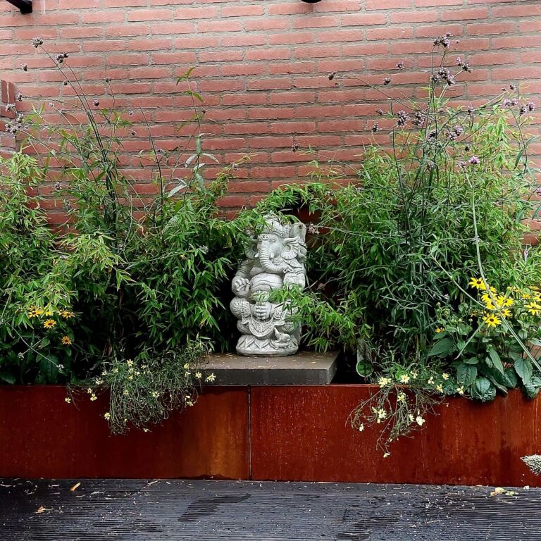 Cortenstaal plantenbak Texas xxl 2400x600