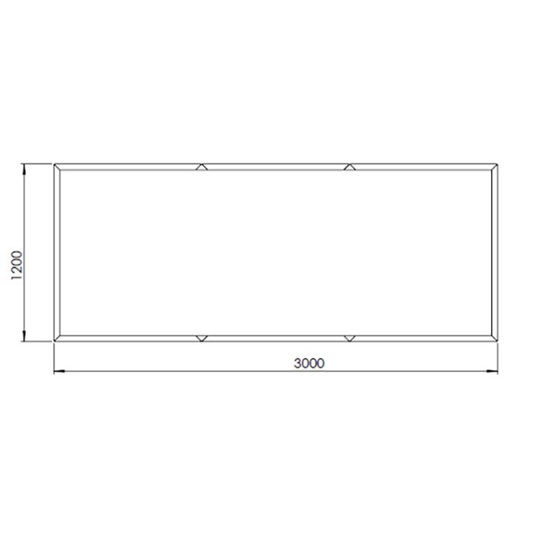 Cortenstaal plantenbak Texas xxl 300 x 120 cm