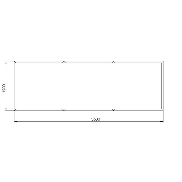 Cortenstaal plantenbak Texas xxl 360 x 120 cm