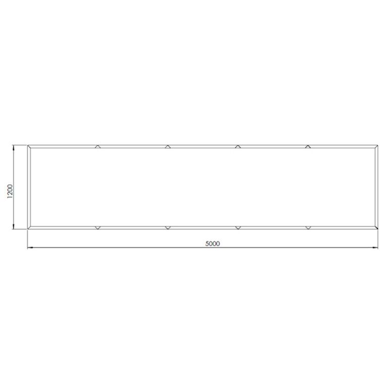 Cortenstaal plantenbak Texas xxl 500 x 120 cm