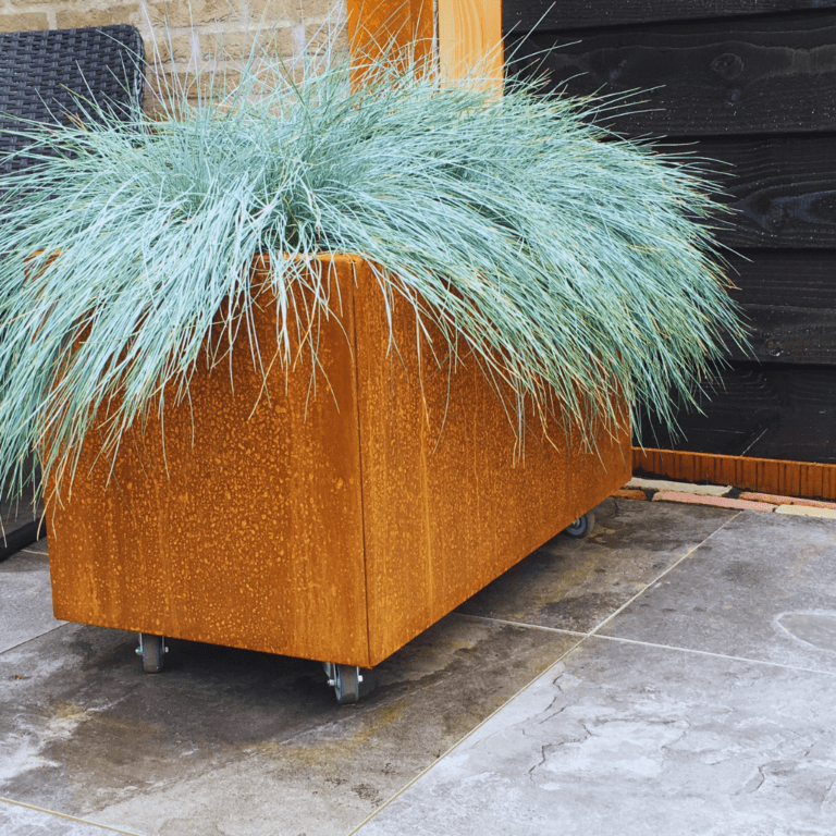 Cortenstaal plantenbak Texas 400x800