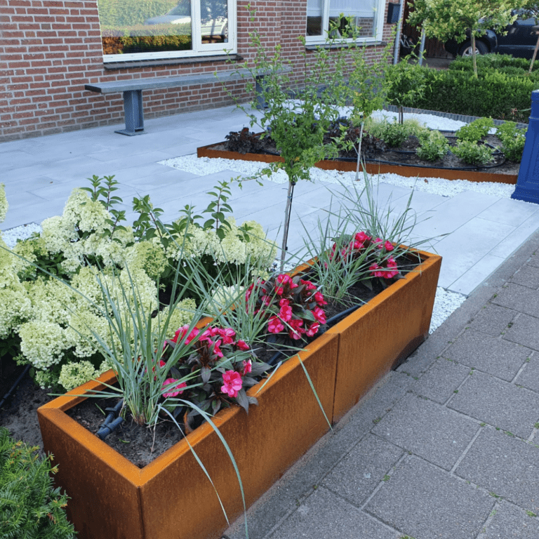 Cortenstaal plantenbak Texas xxl 1600x400