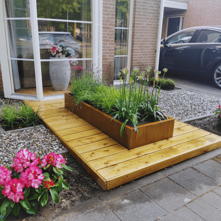 Cortenstaal plantenbak Texas xxl 1600x600