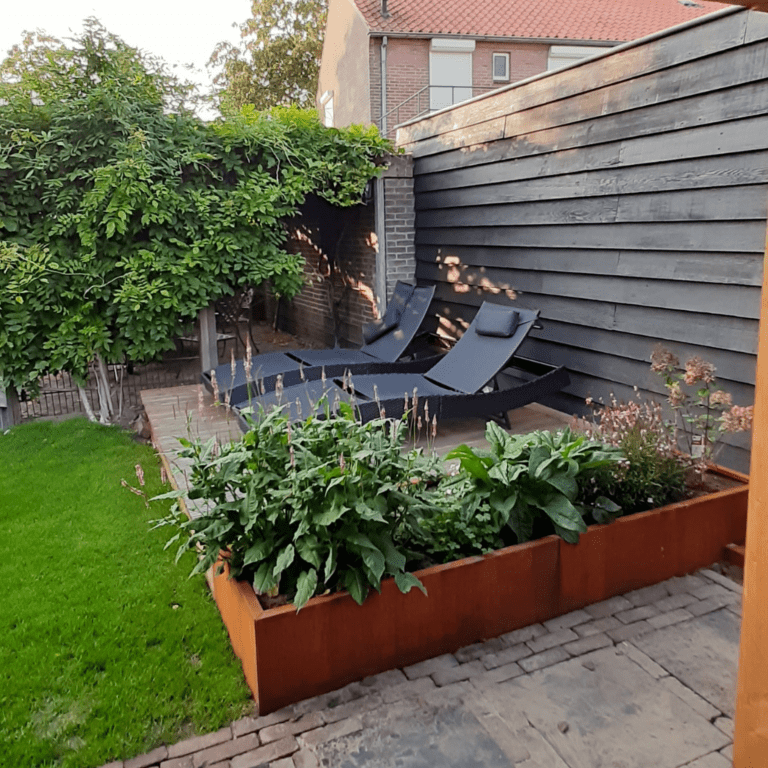 Cortenstaal plantenbak Texas xxl 2400x800