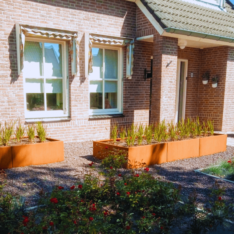 Cortenstaal plantenbak Texas xxl 3000x1000