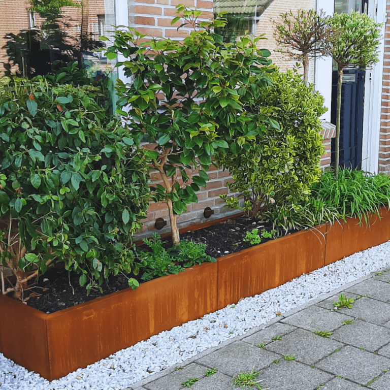 Cortenstaal plantenbak Texas xxl 3000x600