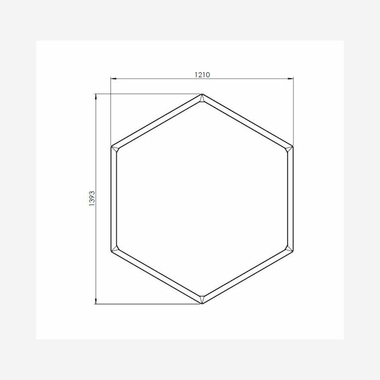 Gepoedercoat staal plantenbak Denver 70