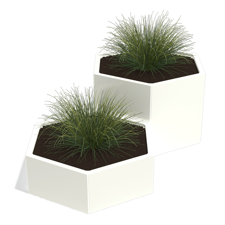 Gepoedercoat staal plantenbak Denver special II 500