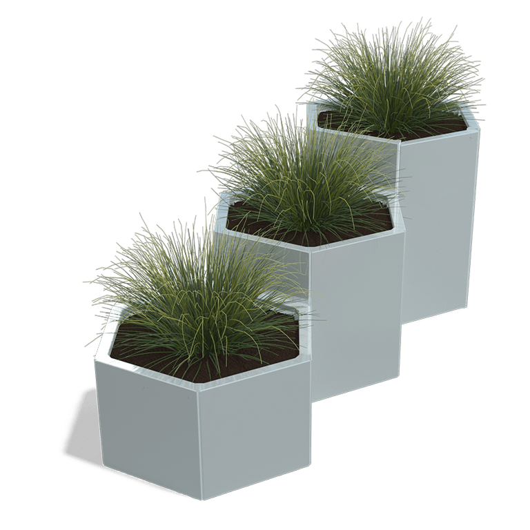 Verzinkt staal plantenbak Denver special III 400