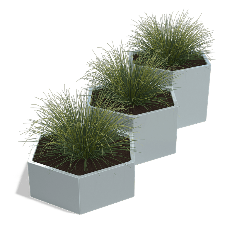 Verzinkt staal plantenbak Denver special III 600