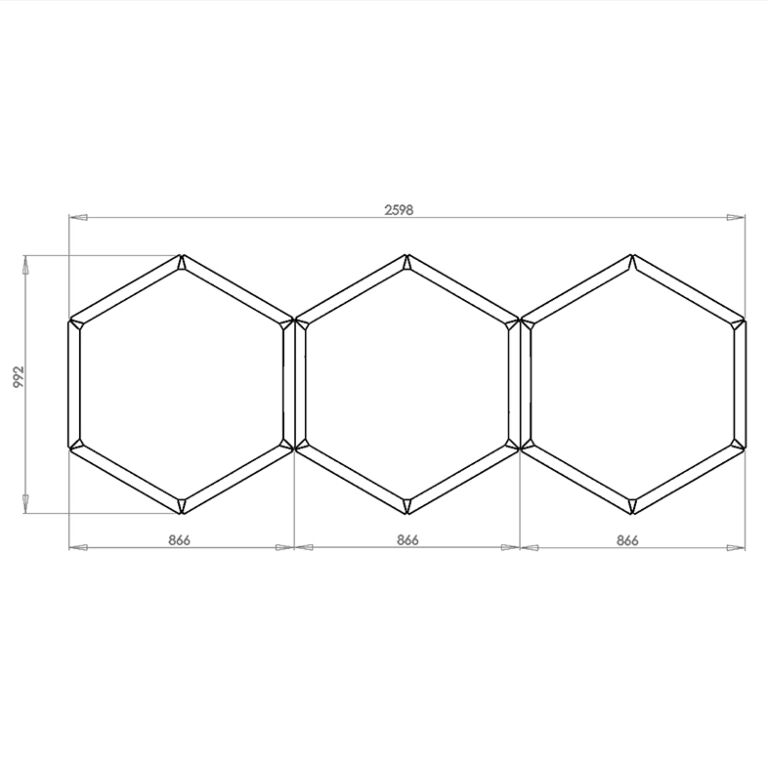 Gepoedercoat staal plantenbak Denver special III 50