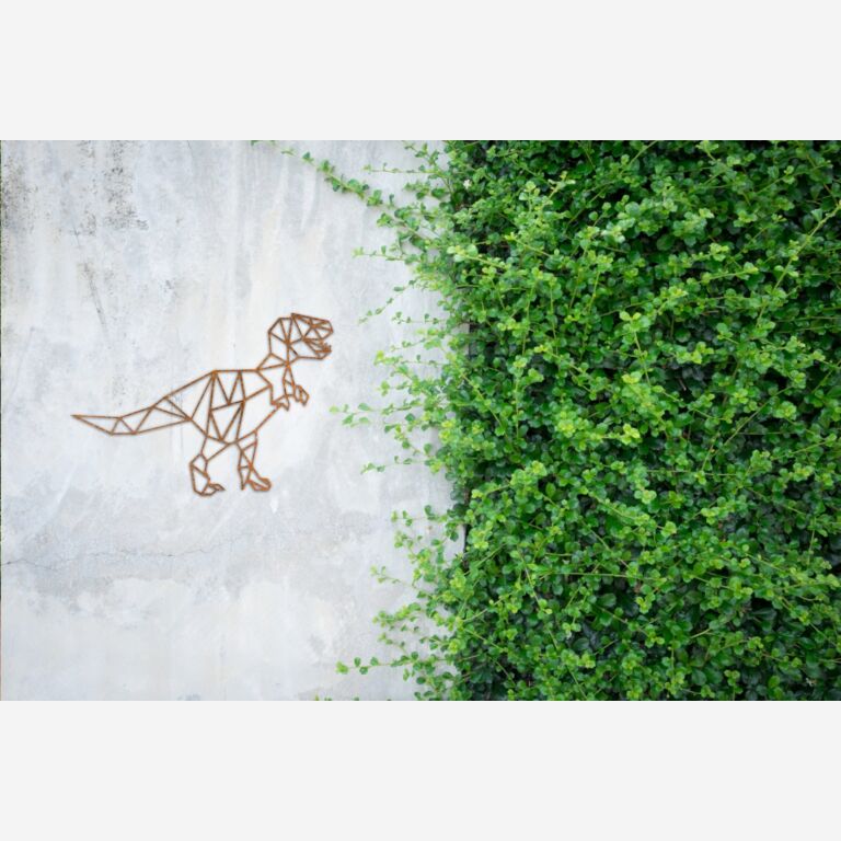 Cortenstaal wanddecoratie Dinosaur *OP=OP