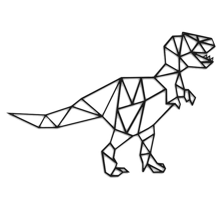 Metalen wanddecoratie Dinosaur *OP=OP