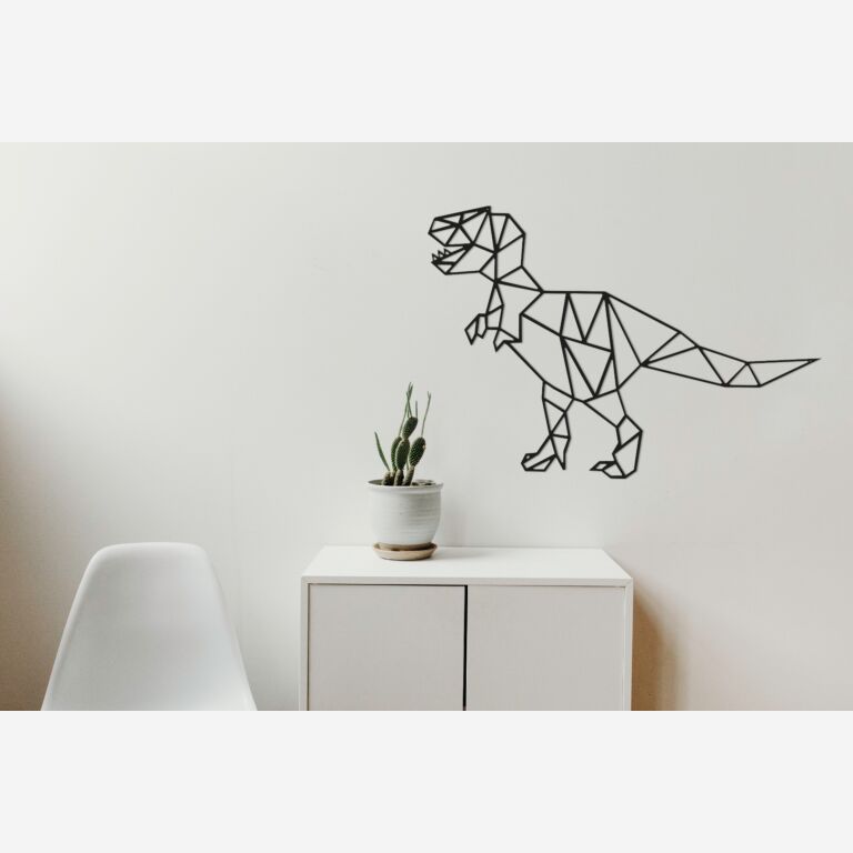 Metalen wanddecoratie Dinosaur *OP=OP