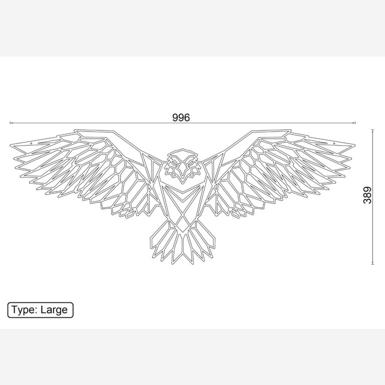 Cortenstaal wanddecoratie Eagle