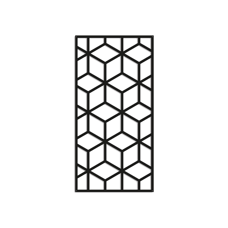 Metalen wanddecoratie Geometrische vormen 2.0