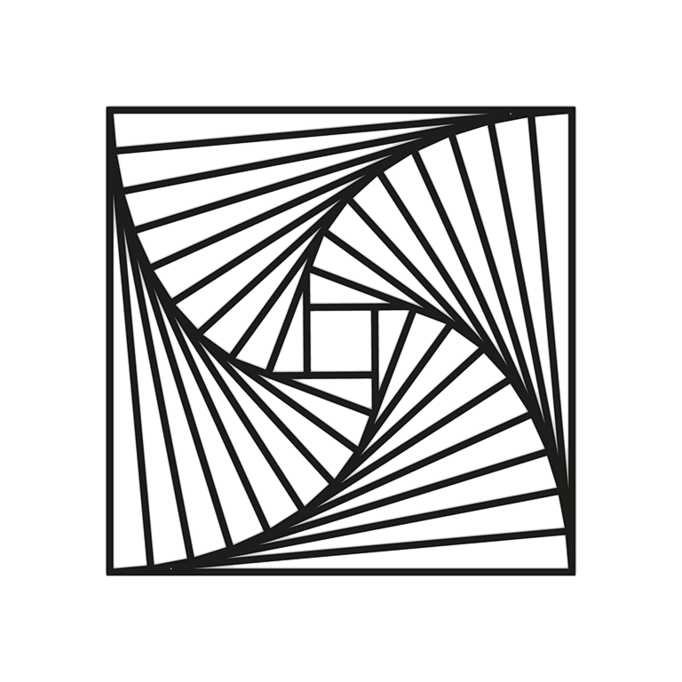 Metalen wanddecoratie Geometric Pattern 3.0