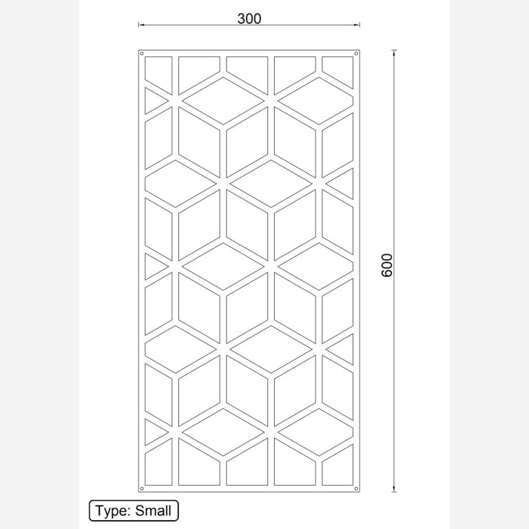 Metalen wanddecoratie Geometric Pattern 2.0