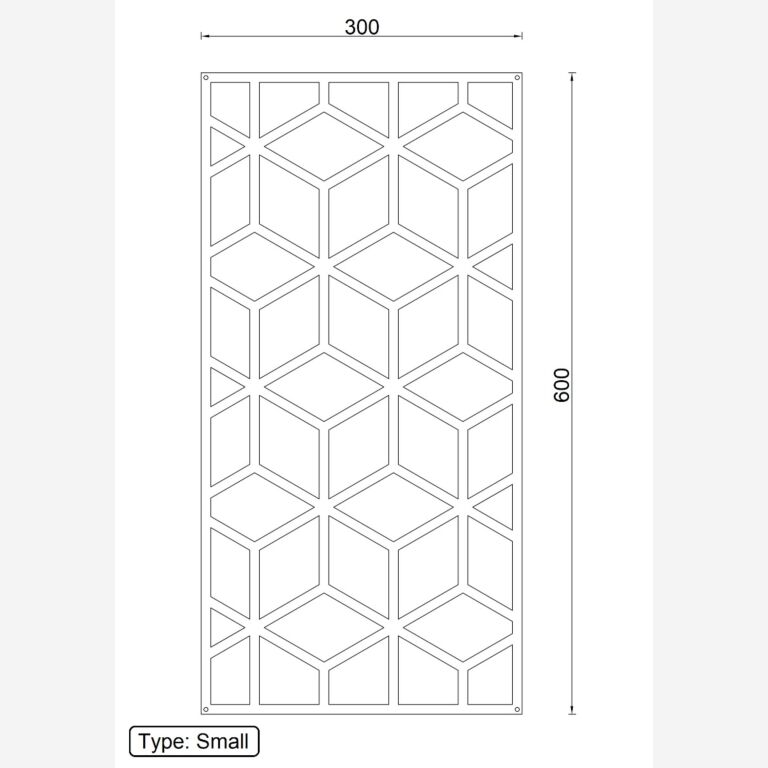 Metalen wanddecoratie Geometrische vormen 2.0