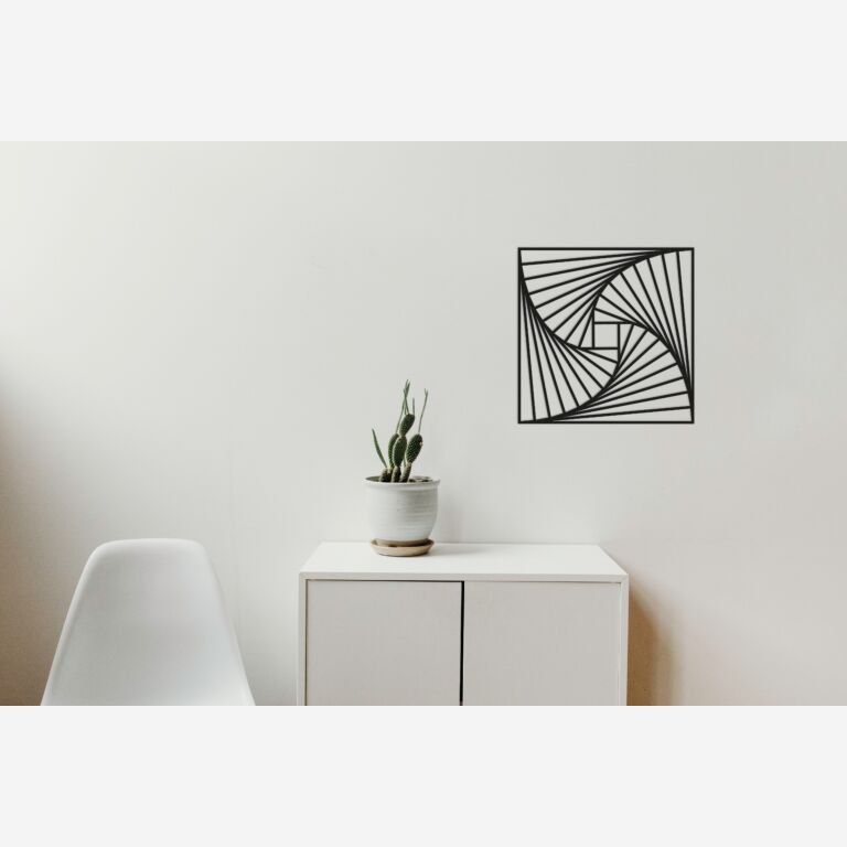 Metalen wanddecoratie Geometric Pattern 3.0