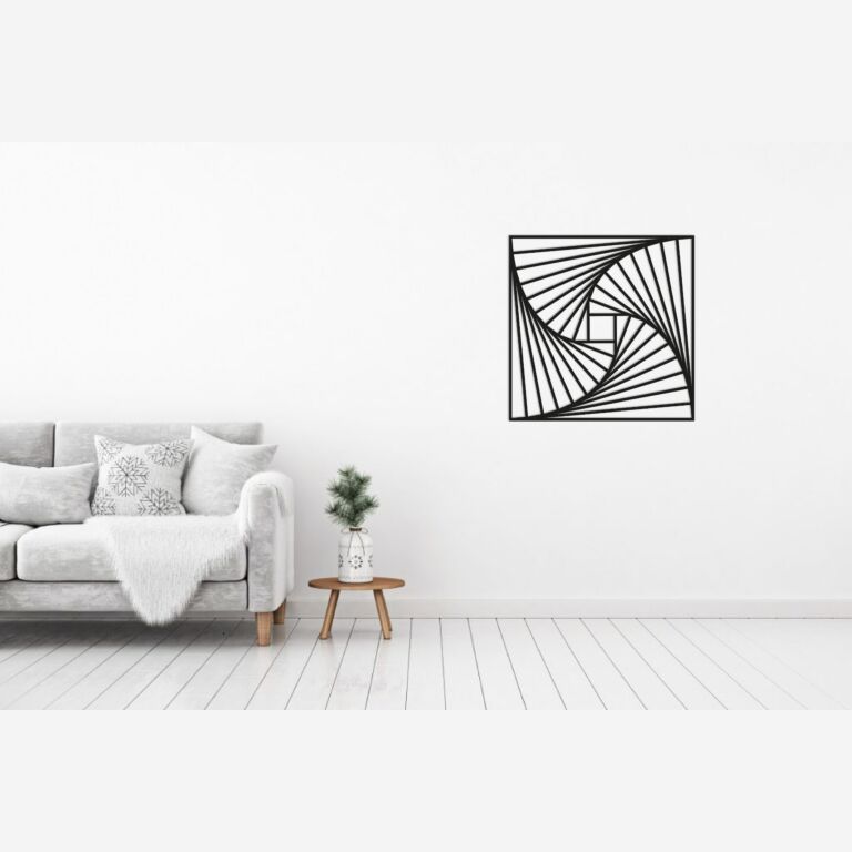 Metalen wanddecoratie Geometric Pattern 3.0