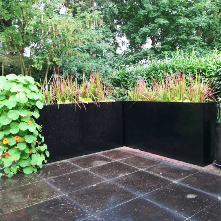 Gepoedercoat staal plantenbak Texas xxl 1600x400
