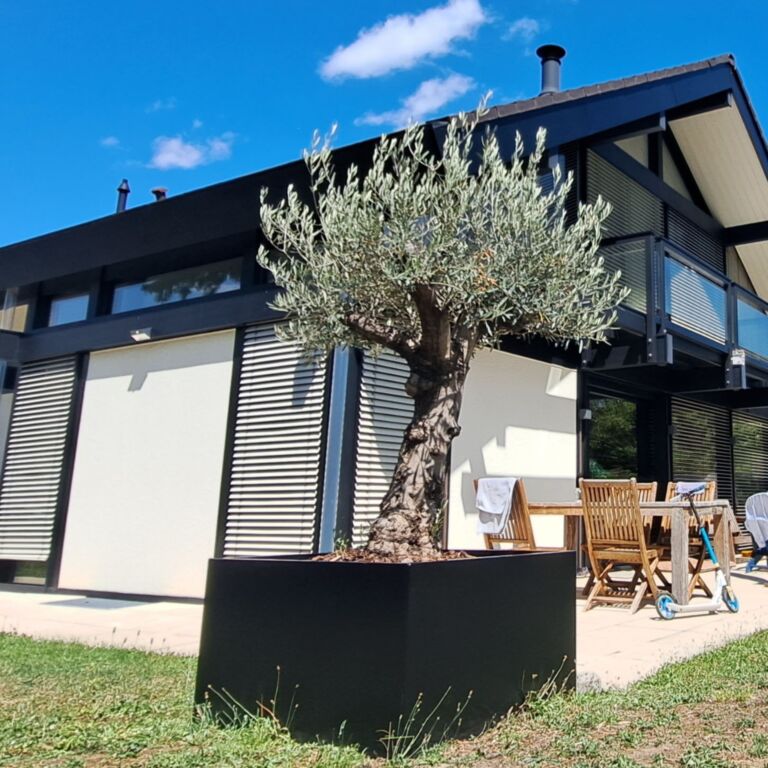 Gepoedercoat staal plantenbak Miami 1000x1000