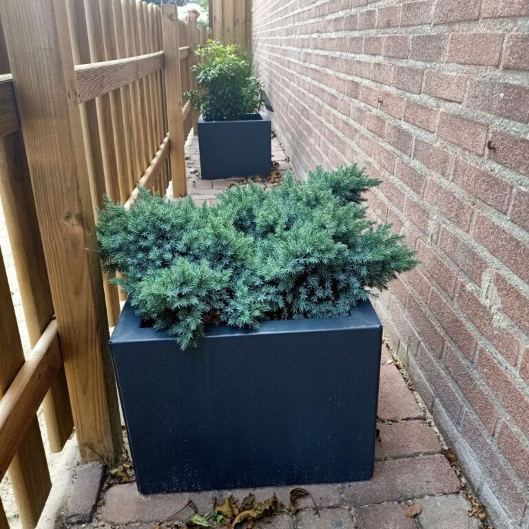 Gepoedercoat staal plantenbak Miami 400x400