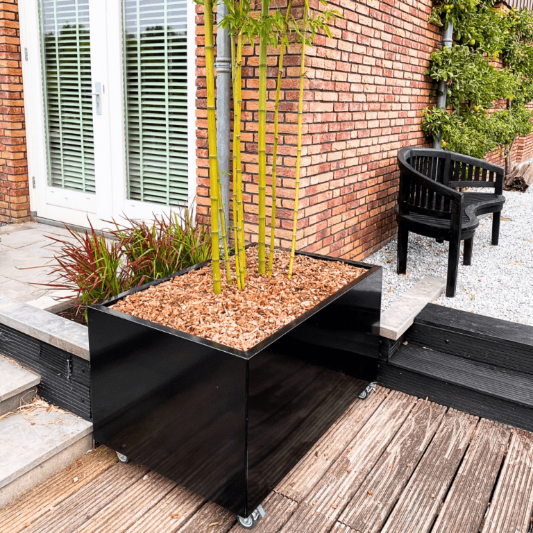 Gepoedercoat staal plantenbak Texas 800x1200