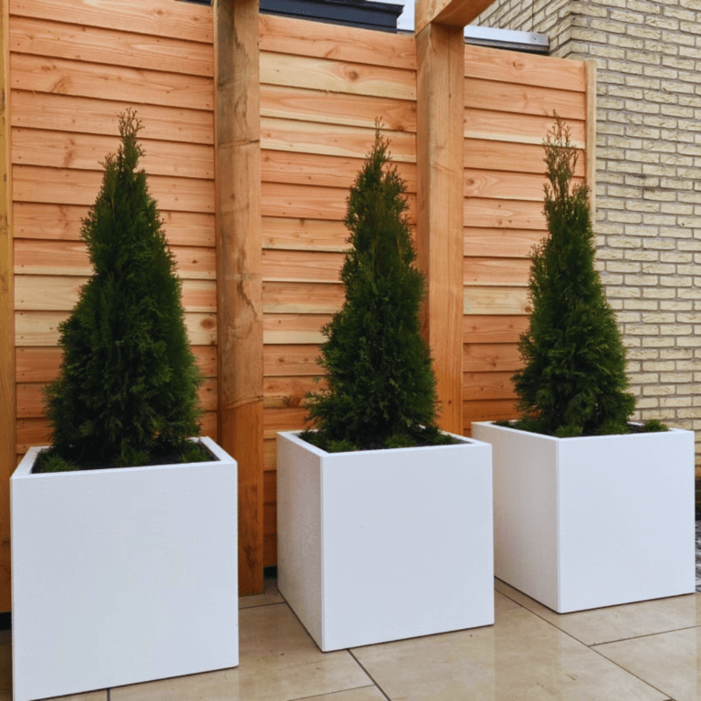 Gepoedercoat staal plantenbak Miami 600x600