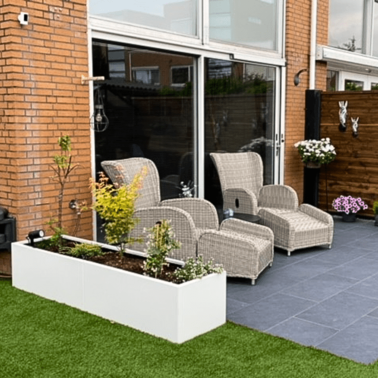 Gepoedercoat staal plantenbak Texas xxl 2000x500