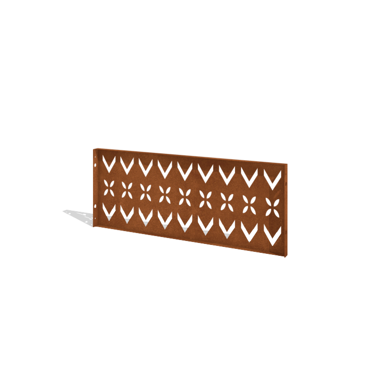 Cortenstaal schutting H paneel V 120 x 47,5 cm