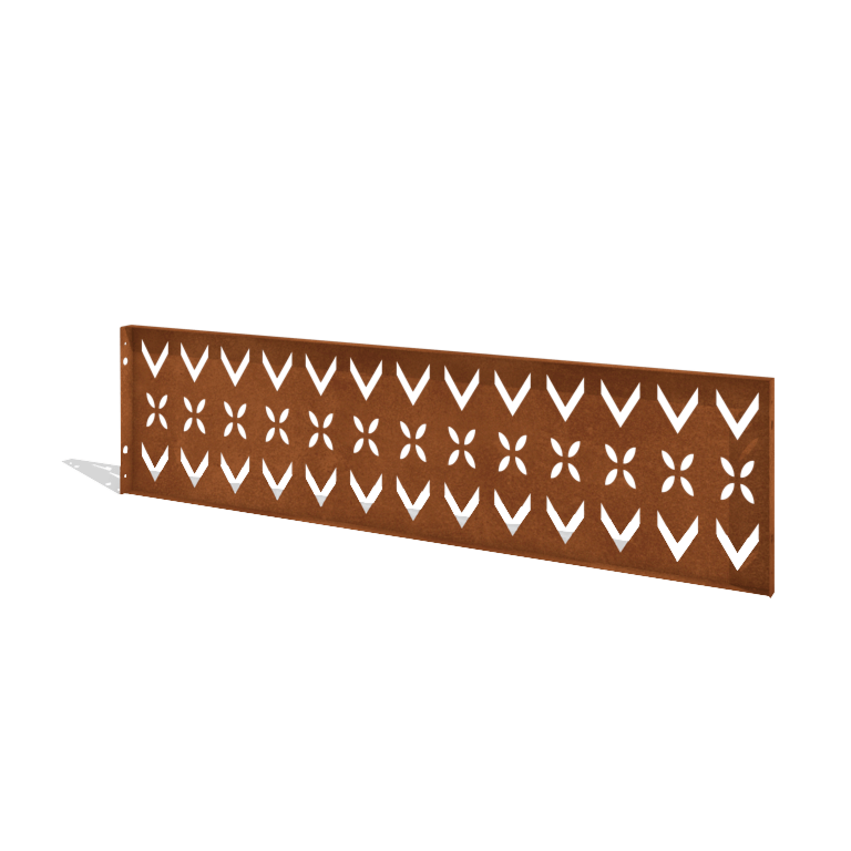 Cortenstaal schutting H paneel V 180 x 47,5 cm