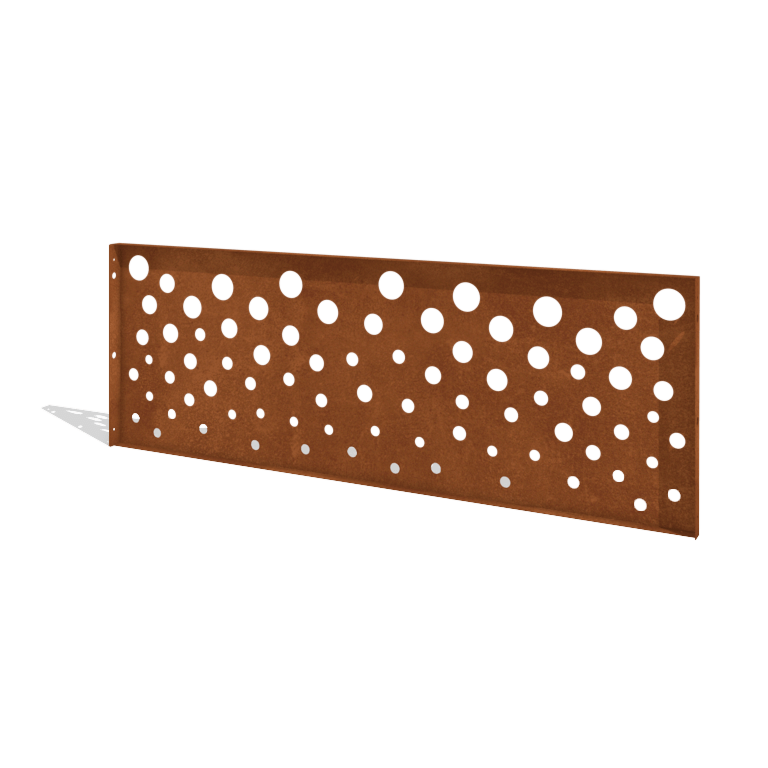 Cortenstaal schutting H paneel B 180 x 63,3 cm
