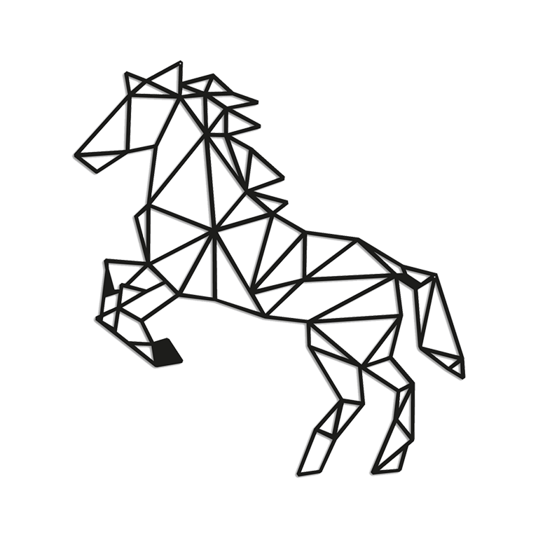 Metalen wanddecoratie Horse *OP=OP